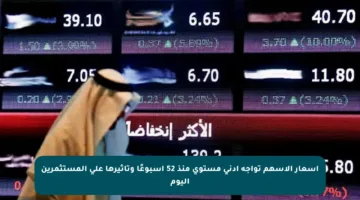 أسعار الأسهم تواجه أدنى مستوى منذ 52 أسبوعًا وتأثيرها على المستثمرين اليوم
